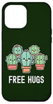 Coque pour iPhone 14 Pro Max Free Hugs Cactus mignon mignon kawaii plantes câlin