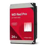 24TB WD Red Pro WD240KFGX NAS Hard Drive, 3.5" HDD, SATA III 6Gb/s, 7200rpm, 512