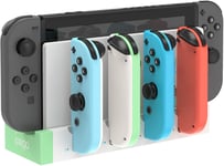 Usb Chargeur Compatible Avec Joy Con Pour Switch & Oled Model, Support De Station De Charge Pour Manettes Avec Led Indicateur - Vert