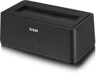 Station d'accueil pour Disque Dur Externe USB 3.0 vers SATA pour Disque Dur SSD SATA de 2,5 et 3,5 Pouces, Super Vitesse jusqu'à 5 Gbit/s, Prise en Charge UASP (Prise en Charge de 20 to)