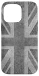 Coque pour iPhone 14 Pro Max Drapeau britannique Union Jack de l'Angleterre dans un style vieilli