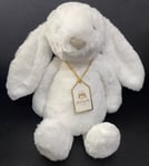 Jellycat Bashful Luxe Bunny Luna White Rabbit Medium BAS3LUN Collectible Bunnies