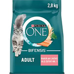 PURINA ONE Nourriture sèche Riche en Saumon pour Chat - Sac de 2,8 kg