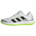 adidas Homme Forcebounce Volleyball Shoes Basket, FTWR White/Core Black/Lucid Lemon, 38 EU