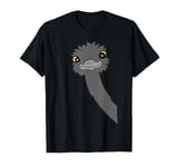 Emu Bird Peeking From The Side Australia Cute Emu Bird T-Shirt