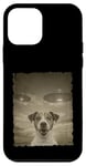 Coque pour iPhone 12 mini Jack Russell Chien Selfie Vieux Téléphone Photo Drôle Observation OVNI