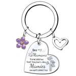 LKJHGF Cadeaux Mamie Porte-clés Mamies Formidables Mamie Exceptionnelles - Porte-clés pour Annonce Grossesse marraine Naissance Enfant idée Cadeau Annonce bébé Fille garçon