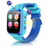 ELEJAFE Montre Connectée Enfant Fille Garçon avec Appareils 2 Photo, Montre Enfant 24 Jeux Musique Pédomètre Calories Réveil, Montre Intelligente Enfant Cadeau 3-12 Ans(avec SD Card)