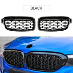 ZMMWDE Car Front Grill Bumper Grille Diamond Kidney Racing Grilles,for BMW 3 Series F30 F31 2012-2018 320i 325i 328i 330i 335i black