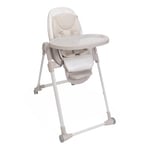 Chicco, Chaise Haute Évolutive Polly Armonia pour Enfants de 0 Mois à 40 kg, Chaise Haute Inclinable avec Hauteur et Repose-Pieds Réglables, 4 Roues, Compacte