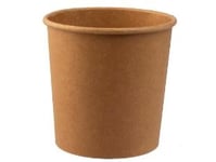 Pappersmugg Soup-To-Go 50 Cl 16 Oz Ø96x95 Mm Plast På Insidan Brun,20 Ps X 25 St/Krt