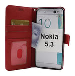 New Standcase Wallet Nokia 5.3 (Röd)