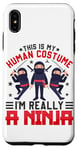 Coque pour iPhone XS Max C'est mon costume humain, je suis vraiment un ninja