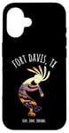 Coque pour iPhone 16 Fort Davis Texas USA Motif Kokopelli dansant