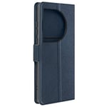 Fodral för OnePlus 12 och 12R - AVIZAR - Slim Midnight Blue Design - Korthållare och videostöd Blå