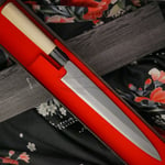 Japanilainen sushi veitsi Yanagiba Ittetsu Forge-welded Shirogami 2 IJF-11124 24cm