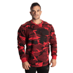 Gasp Thermal Logo Sweater, rød camo genser