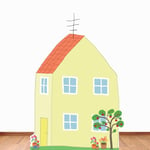 Star Cutouts SC4498 Peppa Pig House with Apple Tree Cardboard Cut Out Height 133cm