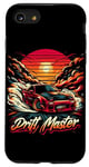 Coque pour iPhone SE (2020) / 7 / 8 Drift Master Sunset Racing Amateur de voiture