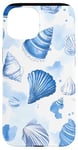 Coque pour iPhone 15 Aquarelle bleue à pois côtiers petite-fille esthétique