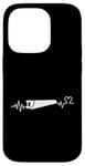 Coque pour iPhone 14 Pro Woodworker Heartbeat Homme Femme Fière Charpentier Drôle