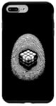 Coque pour iPhone 7 Plus/8 Plus Magic Cube Fingerprint - Amateur de cubes graphiques vintage