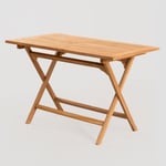 Table De Jardin Pliante En Bois (120x70 Cm) Pira Bois De Teck