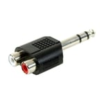 Plugger adaptateur rca femelle stéréo - jack mâle stéréo easy