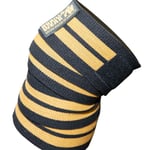 Knee Wraps 200cm, Black/Gold