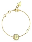 Guess JUBB04053JWYGWHL Circle Crystal Detail Charm Bracelet Jewellery