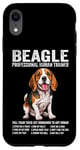 Coque pour iPhone XR Beagle Professional Human Trainer Funny Beagle Dog Lovers