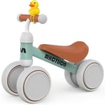 MHCYLION Draisienne Enfants Vélo Bébé sans Pédales 10-24 Mois Jouet Baby Walker Fille Garçon 1-2 Ans Jouet d'Equitation Trotteur Bebe Mini Bike Cadeau Anniversaire Noel-Vert Clair