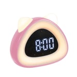 YFFSBBGSDK Alarm Clock Multifunctional Bedside Voice Control Night Light With Rechargeable Children'S Alarm Clock