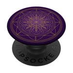 Purple Mandala Pop Mount Socket Cute Designed Divine Mandala PopSockets PopGrip: Swappable Grip for Phones & Tablets PopSockets Adhesive PopGrip