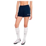 Nike Women's Academy 21 Short, Obsidian, White, White, XL