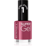 Rimmel Super Gel Geleneglelak uden UV/LED forsegling Skygge 030 Wild Gal 12 ml