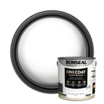 Ronseal One Coat Everywhere Washable Tough Quick Dry Matt Paint 2.5L - White