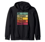 I'm Conrado Doing Conrado Things Funny Personalized Quote Zip Hoodie