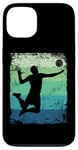 Coque pour iPhone 13 Joueur de volleyball vintage homme femme beach volley ball