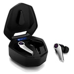 Ecouteurs Bluetooth Gaming Sans Fil 5.0 True Wireless USB C - August EPG500 - Tactile, Double micro, Low Latency, Waterproof étanche IPX4, Intra auriculaire, - Longue autonomie wireless de 40h - Noir