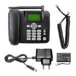 Fast trådlös telefon 4g skrivbordstelefon stöd GSM 850/900/18 Black