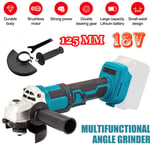 18V 125mm Li-ion Electric Cordless Brushless Angle Grinder For Makita Battery UK