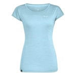 SALEWA Femme Puez Melange Dry W S/S Tee T-Shirt, Air Blue Melange, XL EU