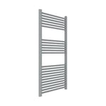 ERCOS sèche-serviettes Radiateur de salle de bains Taille 600x1200 MM Couleur Gris Titane, raccords 1/2" Livré avec kit de montage