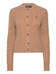 Cable-Knit Wool-Cashmere Cardigan Tops Knitwear Cardigans Brown Polo Ralph Lauren