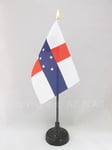 DRAPEAU DE TABLE ANTILLES NÉERLANDAISES 15x10cm - PETIT DRAPEAUX DE BUREAU HOLLA