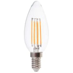 V-TAC VT-21125 Ampoule bougie LED E14 lampe à incandescence dimmable 5,5W 110lm/W lumière blanche naturelle 4000K - 7807