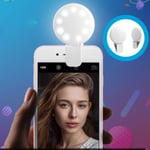 Selfie Led-lampa Smartphone Vit