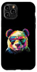 Coque pour iPhone 11 Pro Panda Bear Lover Lunettes de soleil Pop Art Funny Panda Bear