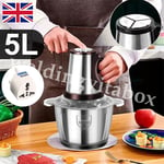 5L Electric Meat Grinder Mincer Mixer Blender Food Chopper Processor Blenders